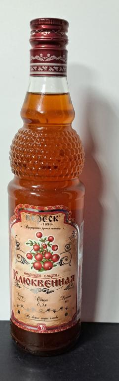 Настойка Клюквенная сладкая, Вереск, 2009 год,  0,5 литра