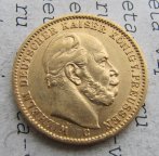20 марок 1873 C Пруссия Вильгельм Золото