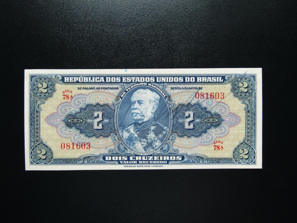 Бразилия - 2 крузейро 1944г. UNC.