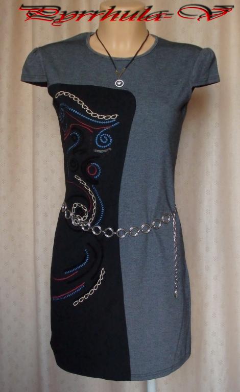 Мини-платье в стиле Art Deco, трикотаж. Новое!