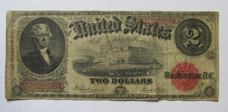 2 доллара 1917 США ----928