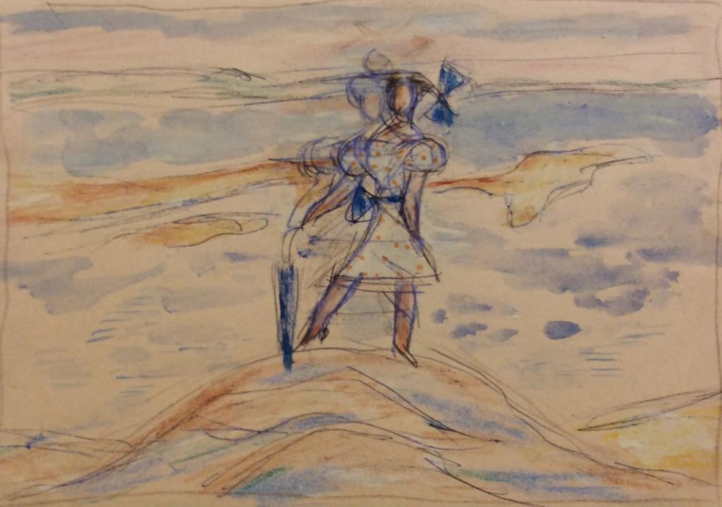 Расторгуев Е. А. "Девочка на горе" 1997 г.