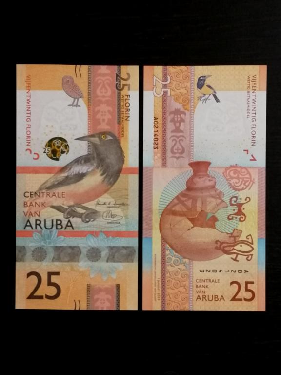Банкнота Аруба 25 флоринов 2019 год UNC 