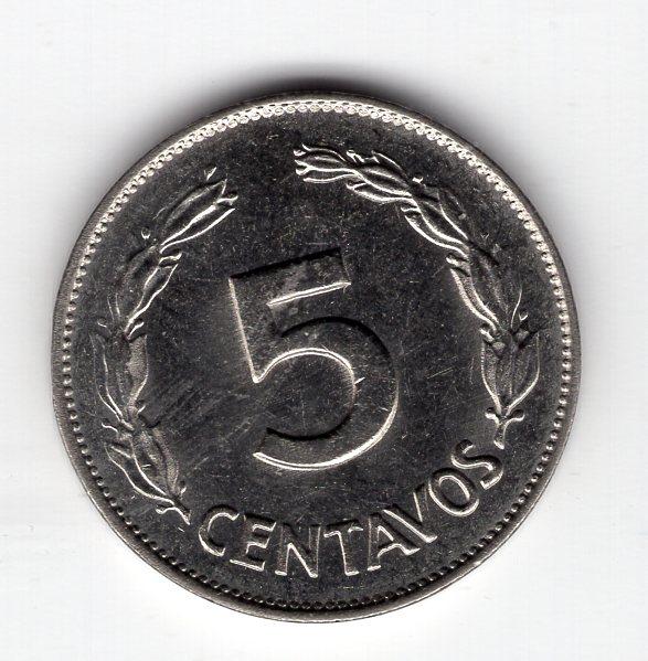 5 сентаво - Эквадор - 1970