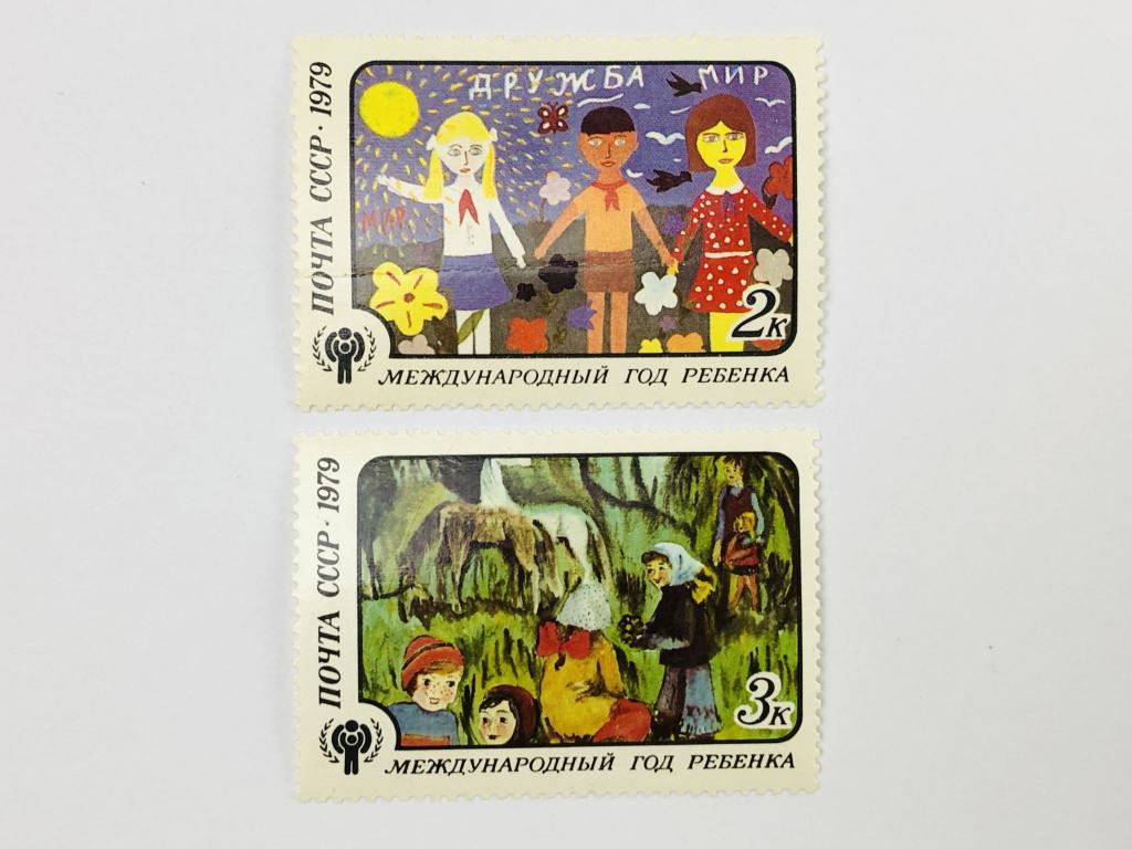 Международный год ребенка. Неполная серия. Искусство. СССР. 1979. Загорский: 4928-4929. Чист (**)