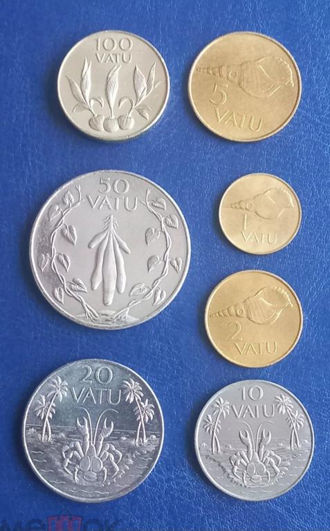 Набор монет Вануату 1999-2009 (7 монет)