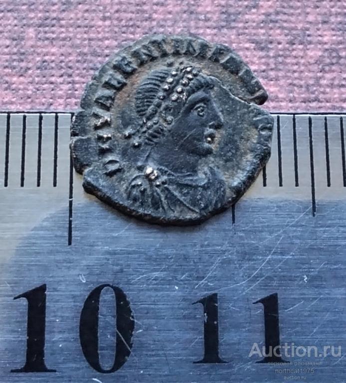 Римская империя, фоллис. Валентиниан II AE13, Антиохия. 375–392 годы нашей эры. (85)