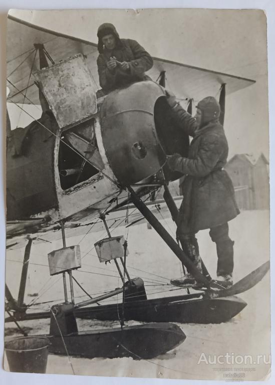 4065. Обслуживание самолёта У-1. Всеукраинская школа лётчиков ОСОАВИАХИМ. Полтава

