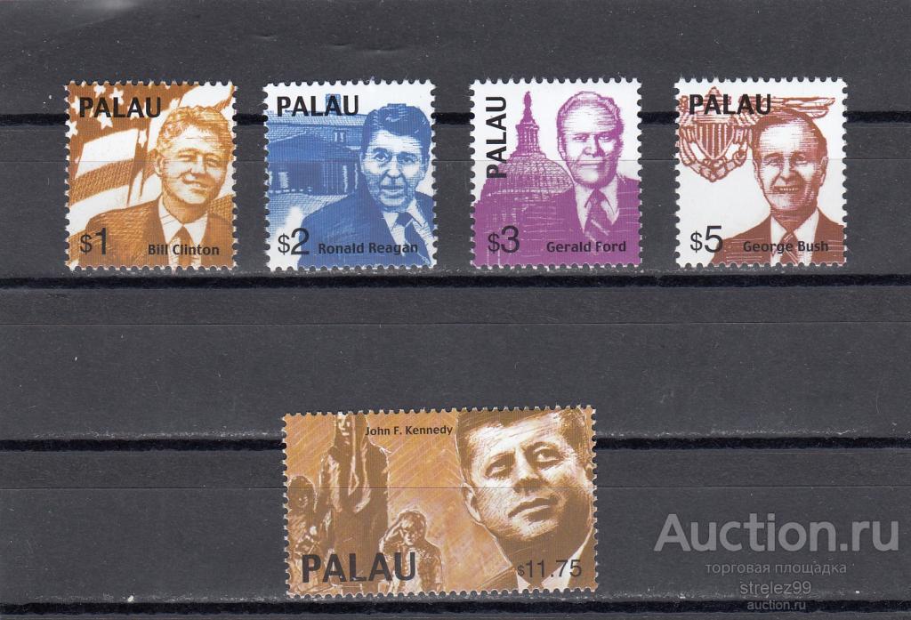 PALAU  ПАЛАУ  Персоналии  США  Кеннеди Клинтон  Серия 2000  56 Евро!!  Сост** MNH