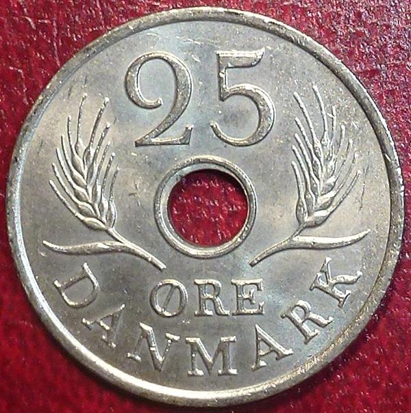 Дания 25 эре 1969 года.