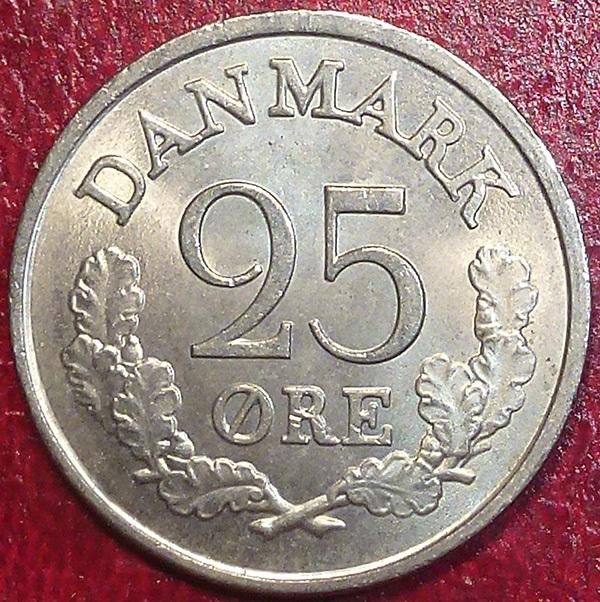 Дания 25 эре 1961 года.