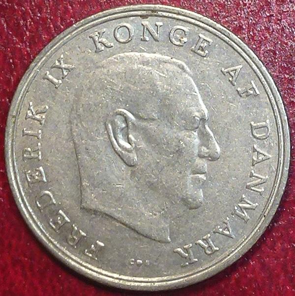 Дания 1 крона 1962 года.