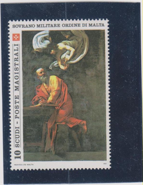 Мальтийский орден,1985,№-236**Живопись:Караваджо"Св.Матвей и ангел"