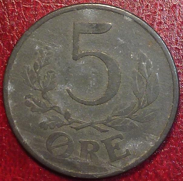 Дания 5 эре 1943 года.