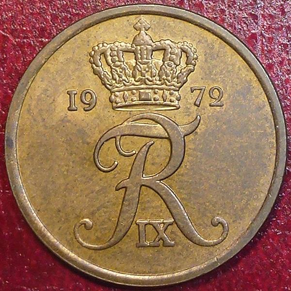 Дания 5 эре 1972 года.