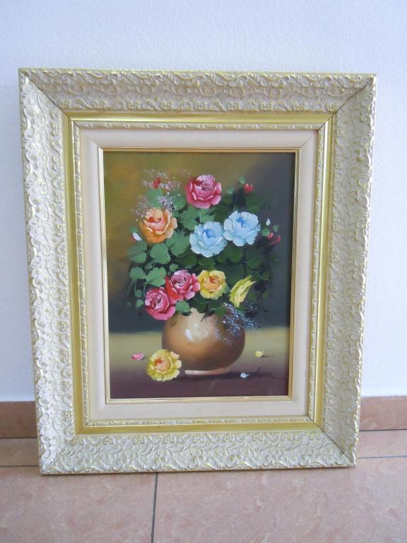 Картина "Цветы", Европа, масло, холст