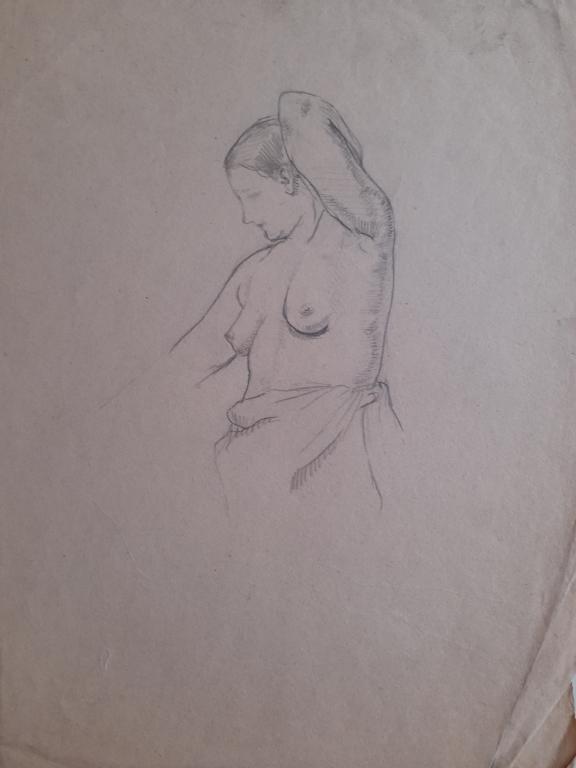 Яновская О.Д. (1900-1998) Полуобнаженная женщина