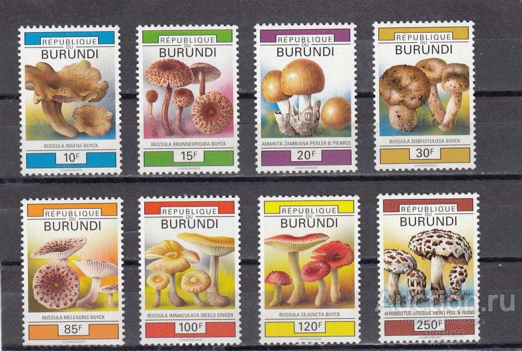 BURUNDI  БУРУНДИ   Флора Грибы Серия Неполная!!  24 Евро!!  1992 Сост** MNH