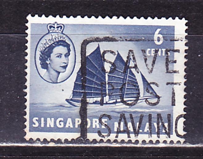 Сингапур, гаш, корабли, 1955 г.