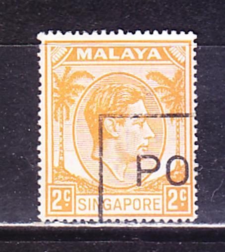 Сингапур, гаш,  1949-52 г., перфорация 18