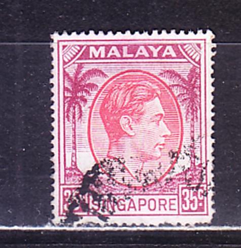 Сингапур, гаш,  1949-52 г., перфорация 18