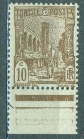 Тунис 1945 (1946) г. стандарт Архитектура негашеная** (поля КЗ)
