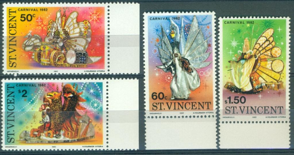 Сент Винсент 1982 г. серия Карнавал Танцы негашеная**