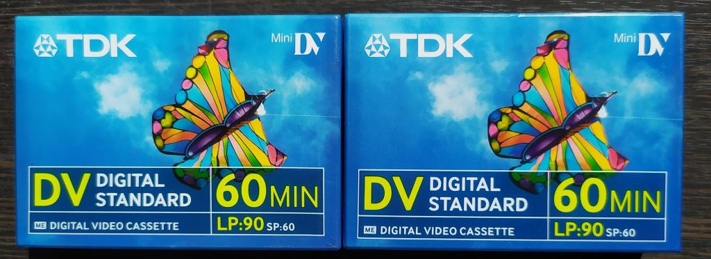 2 Кассеты для видеокамеры Mini DV TDK Digital Standart DV 60 made in ...