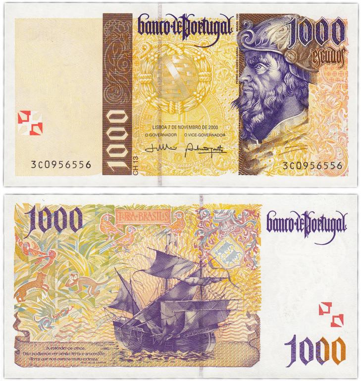 Португалия 1000 эскудо 2000