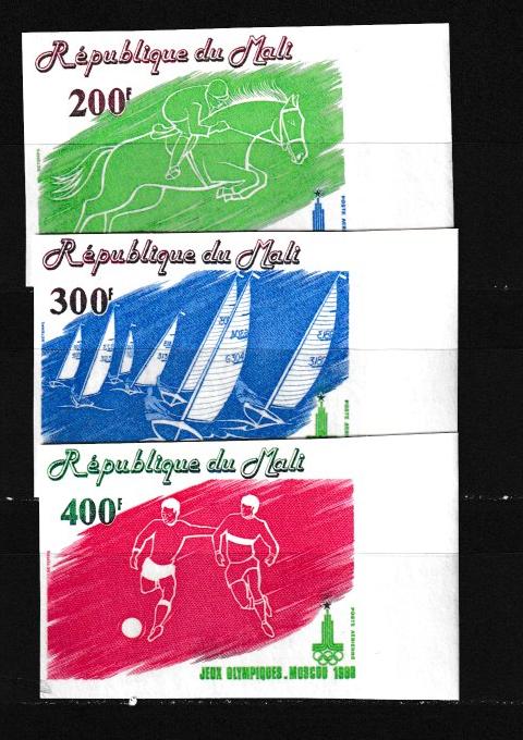 Мали ЛОИ-1980, Москва, лошади футбол, паруса, б/з, поля