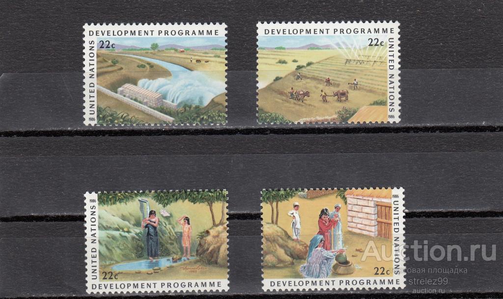 UNITED NATIONS  USA  ООН  Нью-Йорк  Серия  1986  5 Евро Сост** MNH