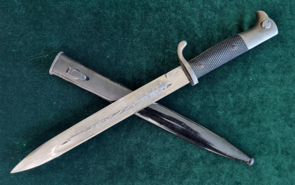 Парадный немецкий штык к винтовке системы Маузера К98 с травлением