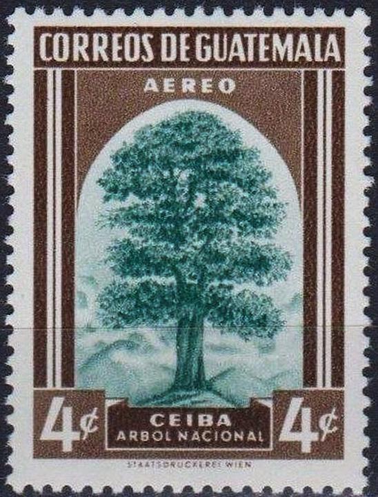 Гватемала 1963. Авиапочта. Национальное дерево Сейба. MNH**