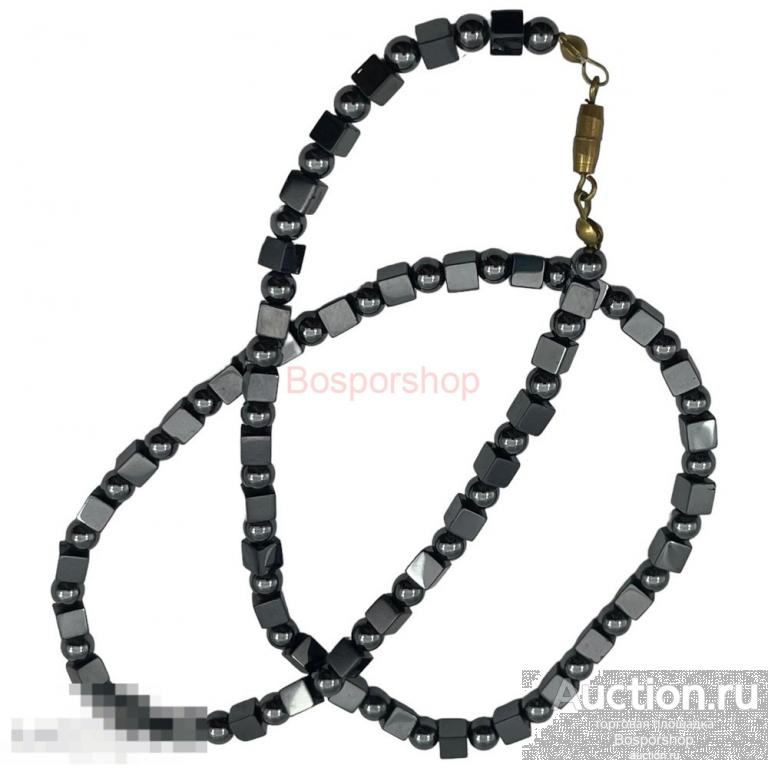 Бусы (44 см), гематит, 1998-2000 гг, Россия 