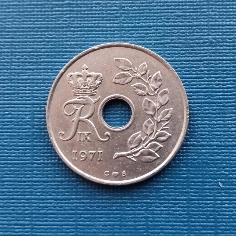 Дания 25 эре 1971 года лот 3