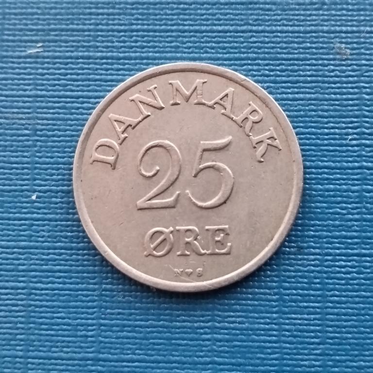 Дания 25 эре 1953 год