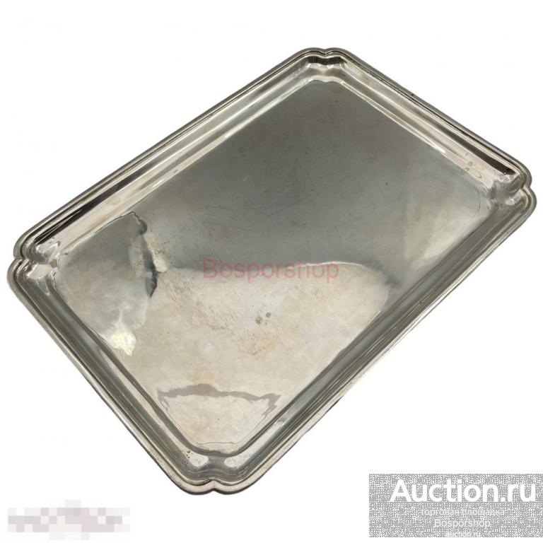 Серебряный поднос, 26*36 см, 0.900 проба, 1950-1970 гг, Египет
