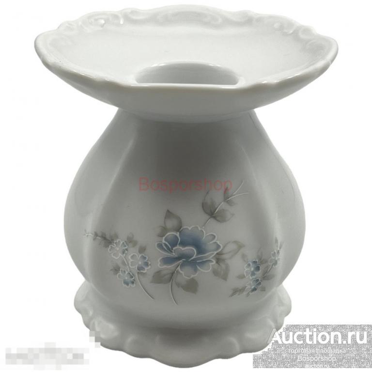 Подсвечник &quot;Нежность&quot;, фарфор, роспись,1960-1970 гг, Mitterteich Bavaria, Германия 