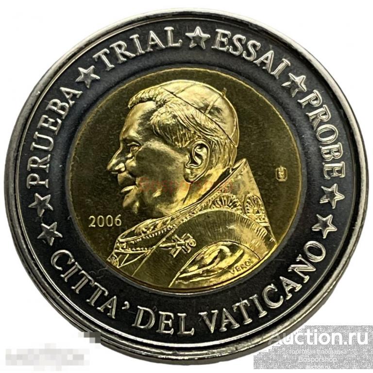 Ватикан 2 евро 2006 г. (Европа) Specimen (Проба)