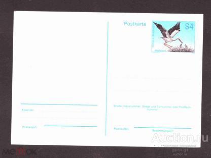 открытка   иностранная  Австрия  фауна   №  8406