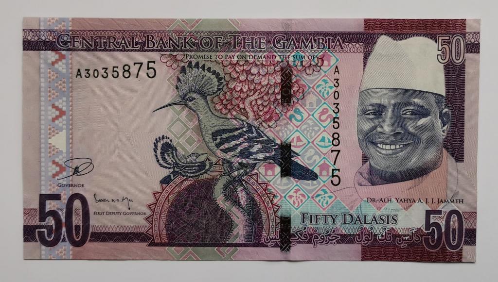 Гамбия 50 даласи 2015 UNC см. Описание
