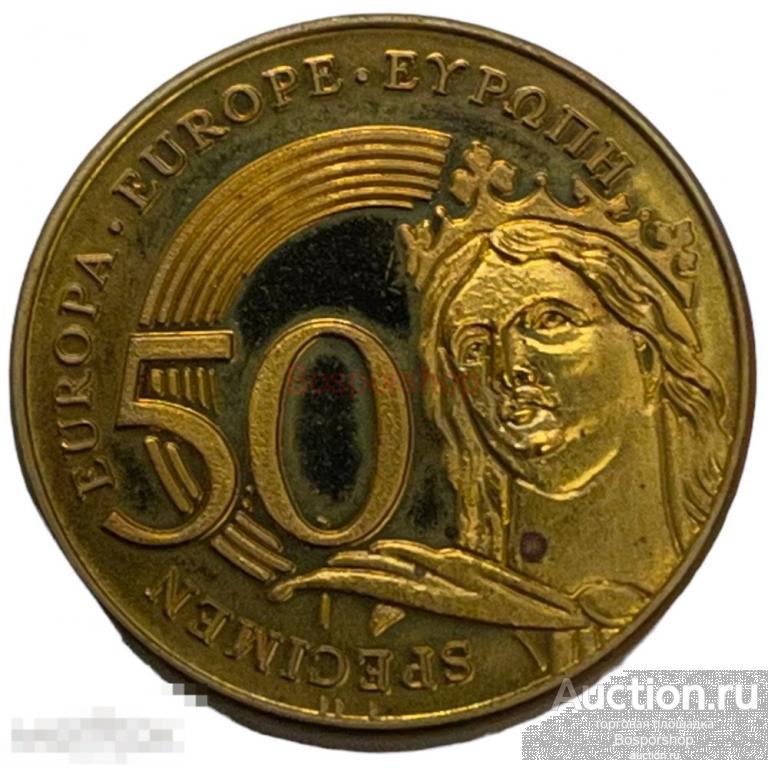 Андорра 50 евроцентов 2002-2004 гг. Specimen (Проба)