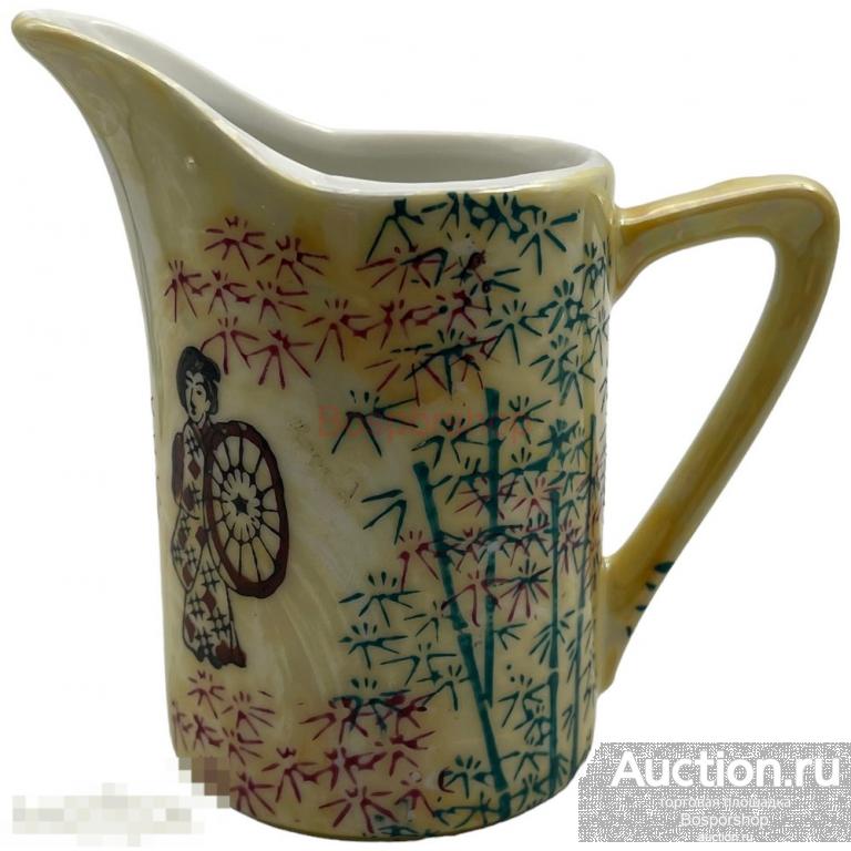 Сливочник &quot;Японочка&quot;, 1950-1960 гг, фарфор, роспись, Япония 