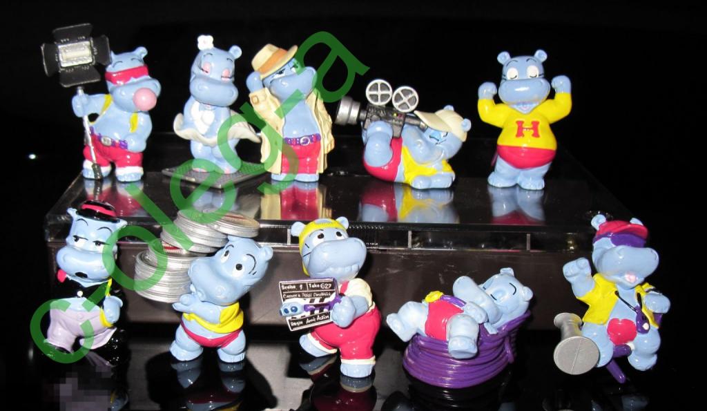 Фигурки из Киндер-Сюрприз  Бегемоты в Голливуде 