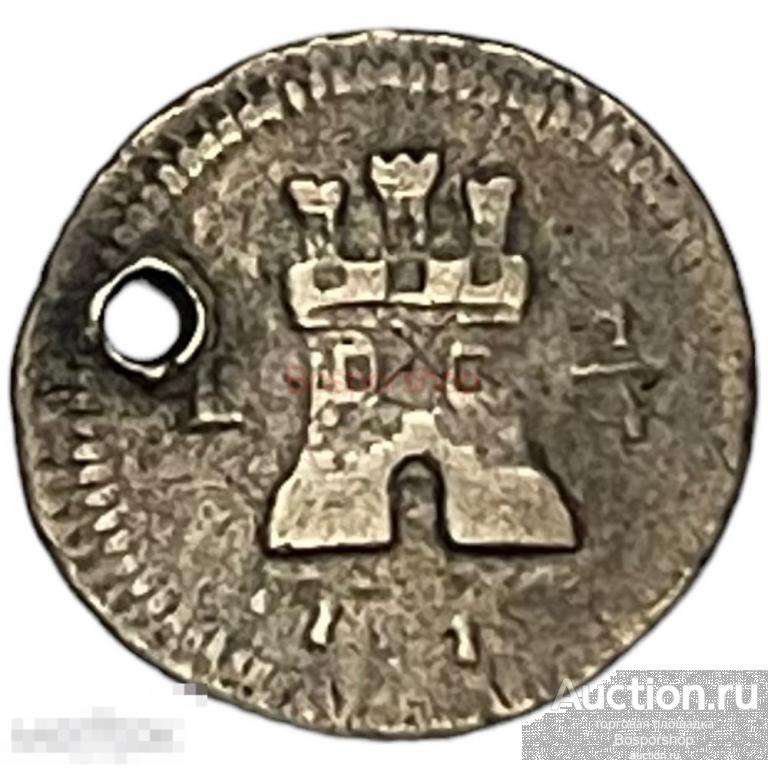 Перу 1/4 реала 1819 г. 