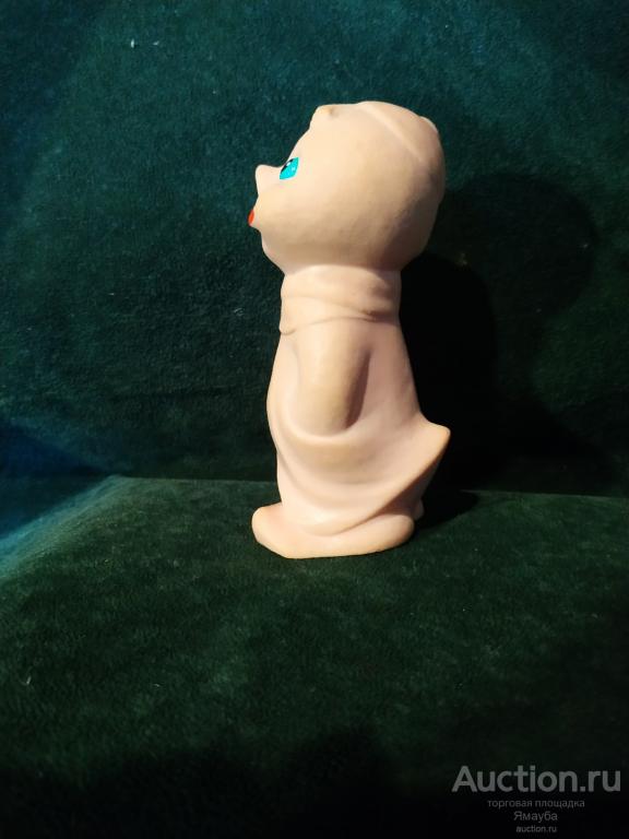 Игрушка резиновая Цыпленок в берете