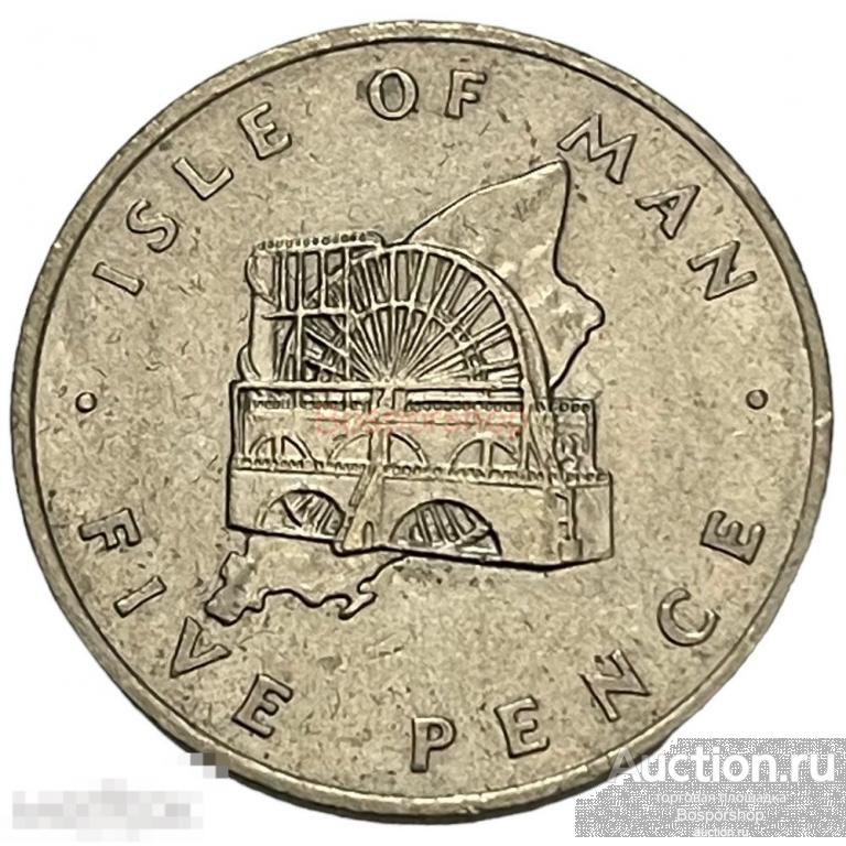 Остров Мэн 5 пенсов 1976 г. (CN) 
