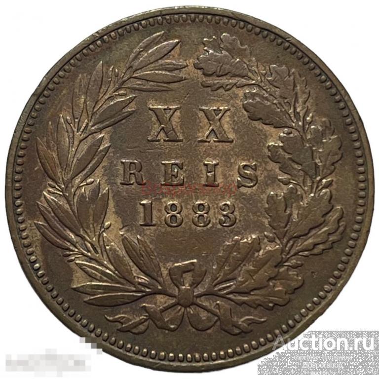 Португалия 20 рейс 1883 г. 
