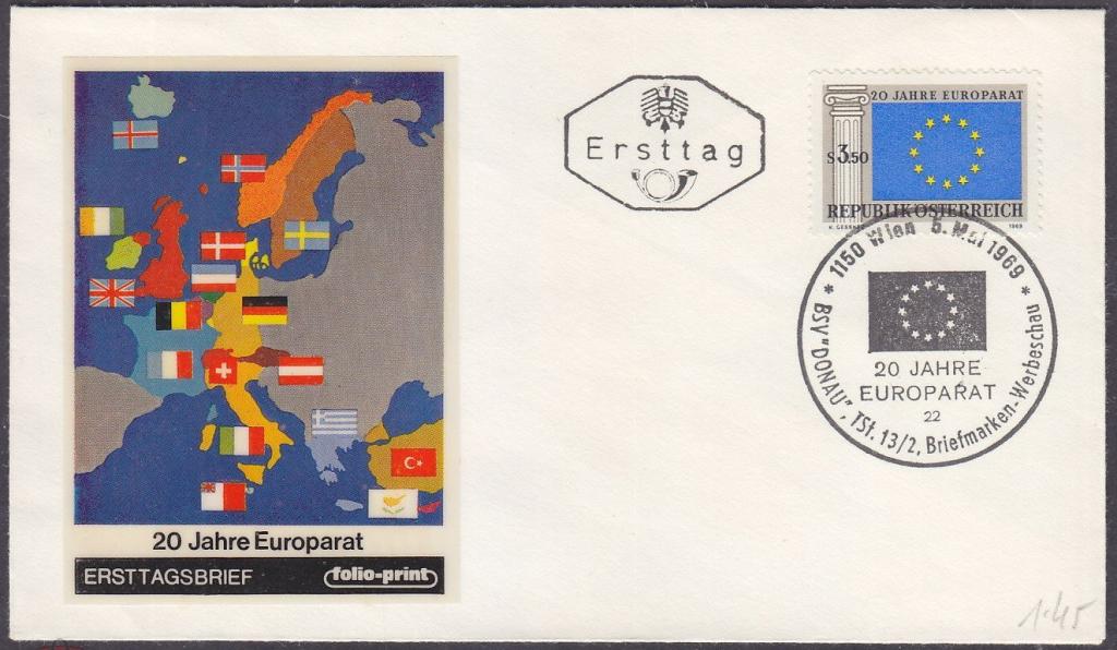 Австрия 1969 Совет Европы, 20 лет КПД