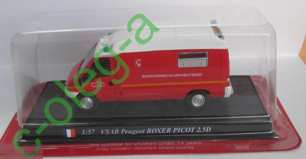 Peugeot Boxer Picot  1:57 DEL PRADO Пожарная машина 